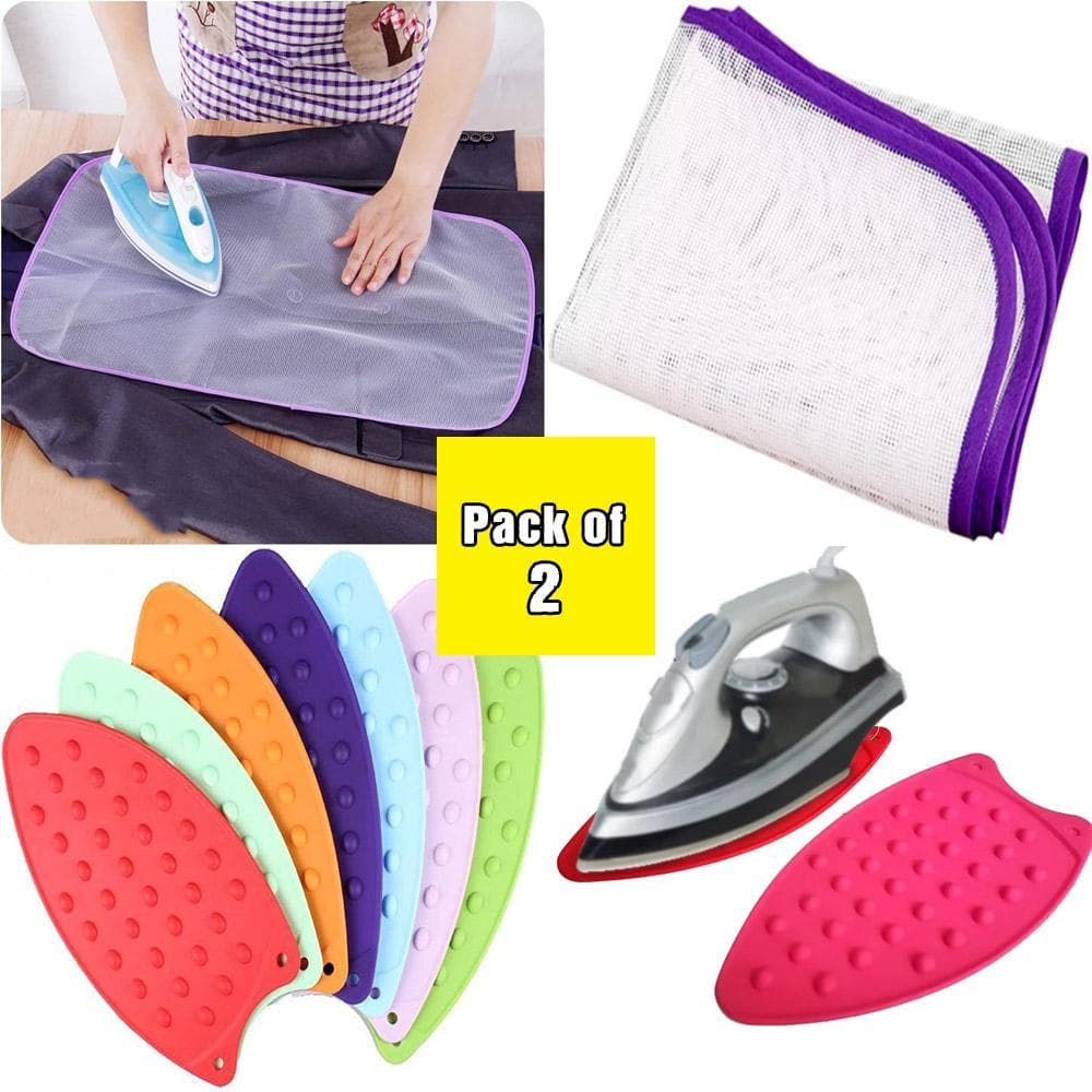 Ironing Board Mat & Cloth Set Heat Resistant Multicolor